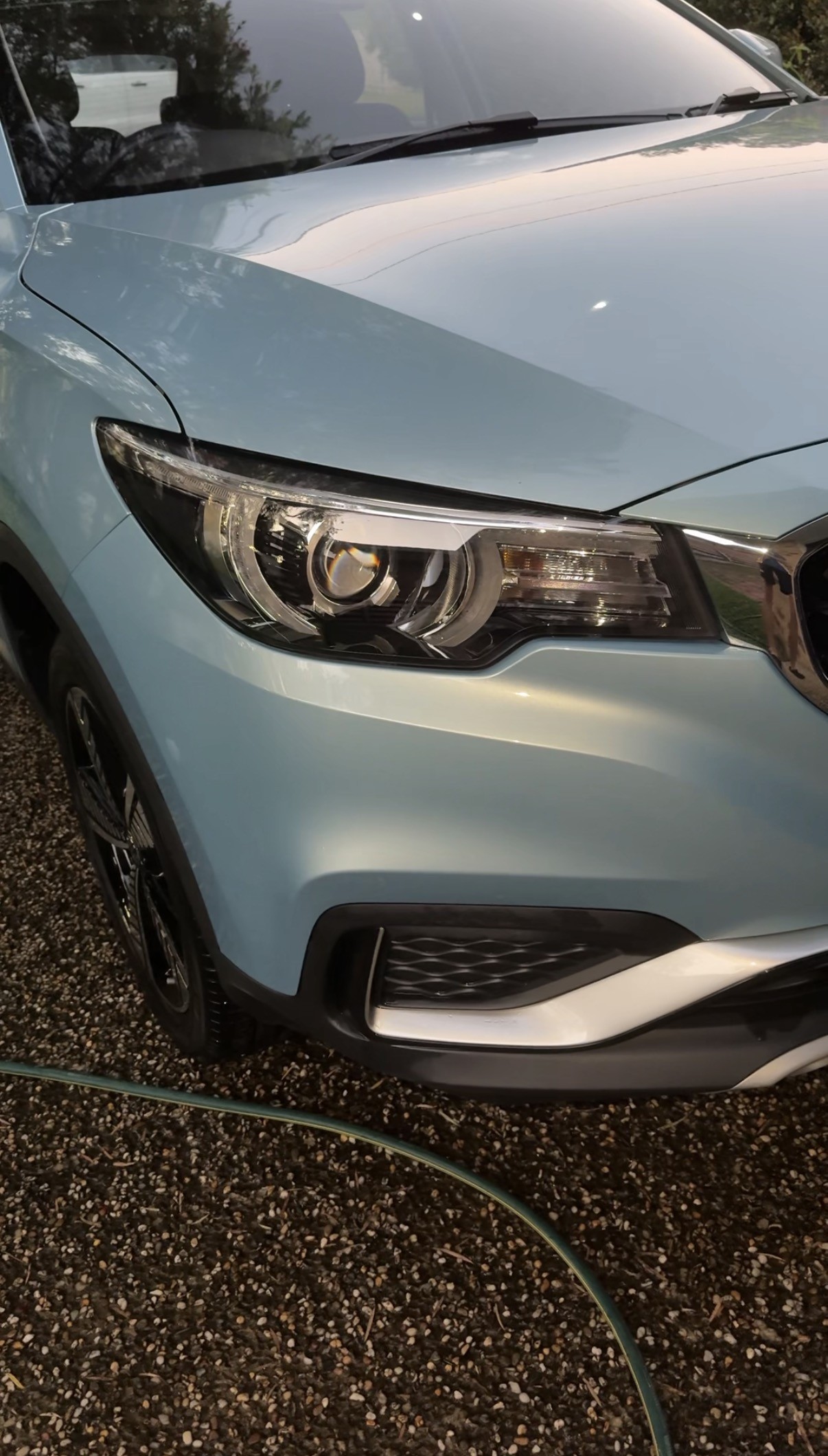 MG ZS exterior finish after mobile detailing in Brisbane